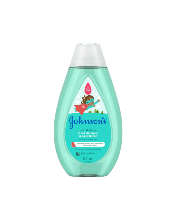 johnson’s soft & shiny 2 in 1 shampoo & conditioner